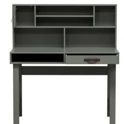 122x58 Schreibtisch mit Aufsatz in Graugrün - Daraon