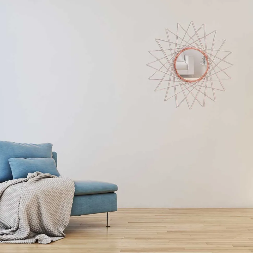 79x79 Spiegel mit Sternrahmen filigran - Reesa