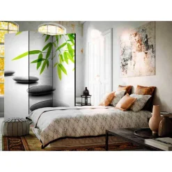 135x172 Trennwand Kiesel & Bambus - Mandina