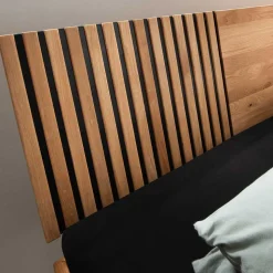 140x200 Wildeiche Bett mit Kufen - Manarola