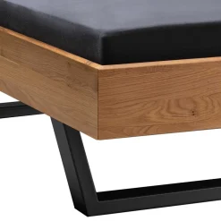 140x200 Wildeiche Bett mit Kufen - Manarola