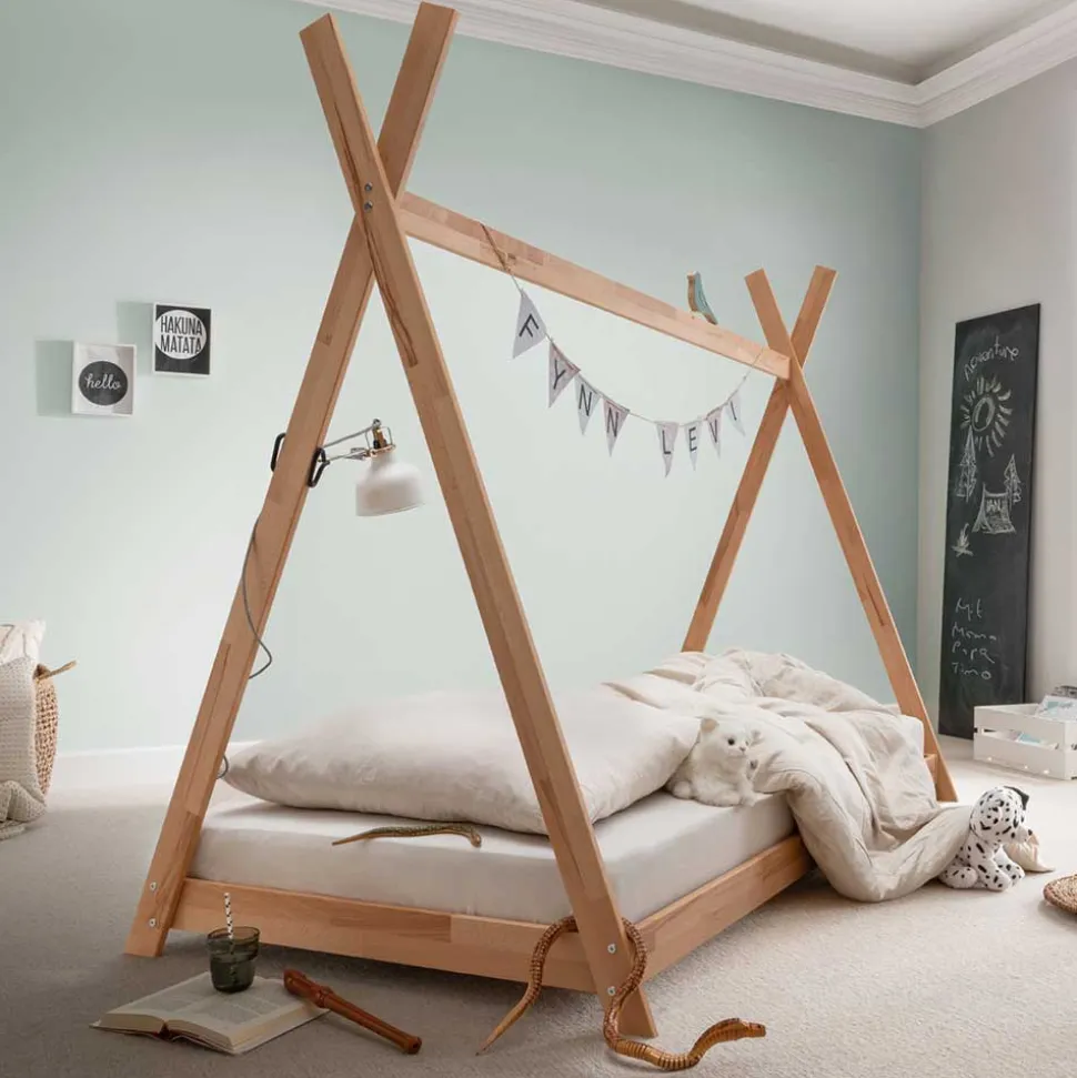 90x200 Zeltbett bodentief - Rene