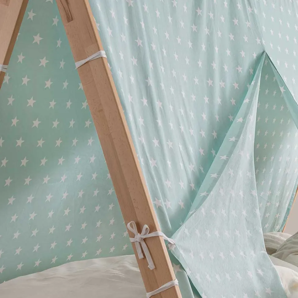 90x200 Zeltbett bodentief - Rene