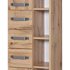 42x164cm Bad-Hochschrank mit Regal - Iskro