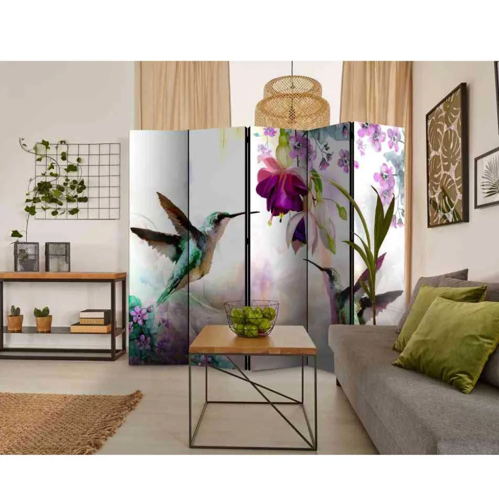 225x172cm Spanische Wand mit Naturmotiv - Cerbula