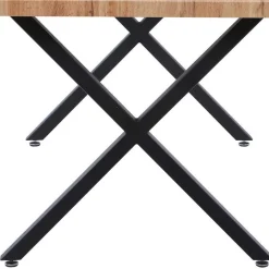 X-Fuß Esstisch & Armlehnenstühle - Samanta (fünfteilig)