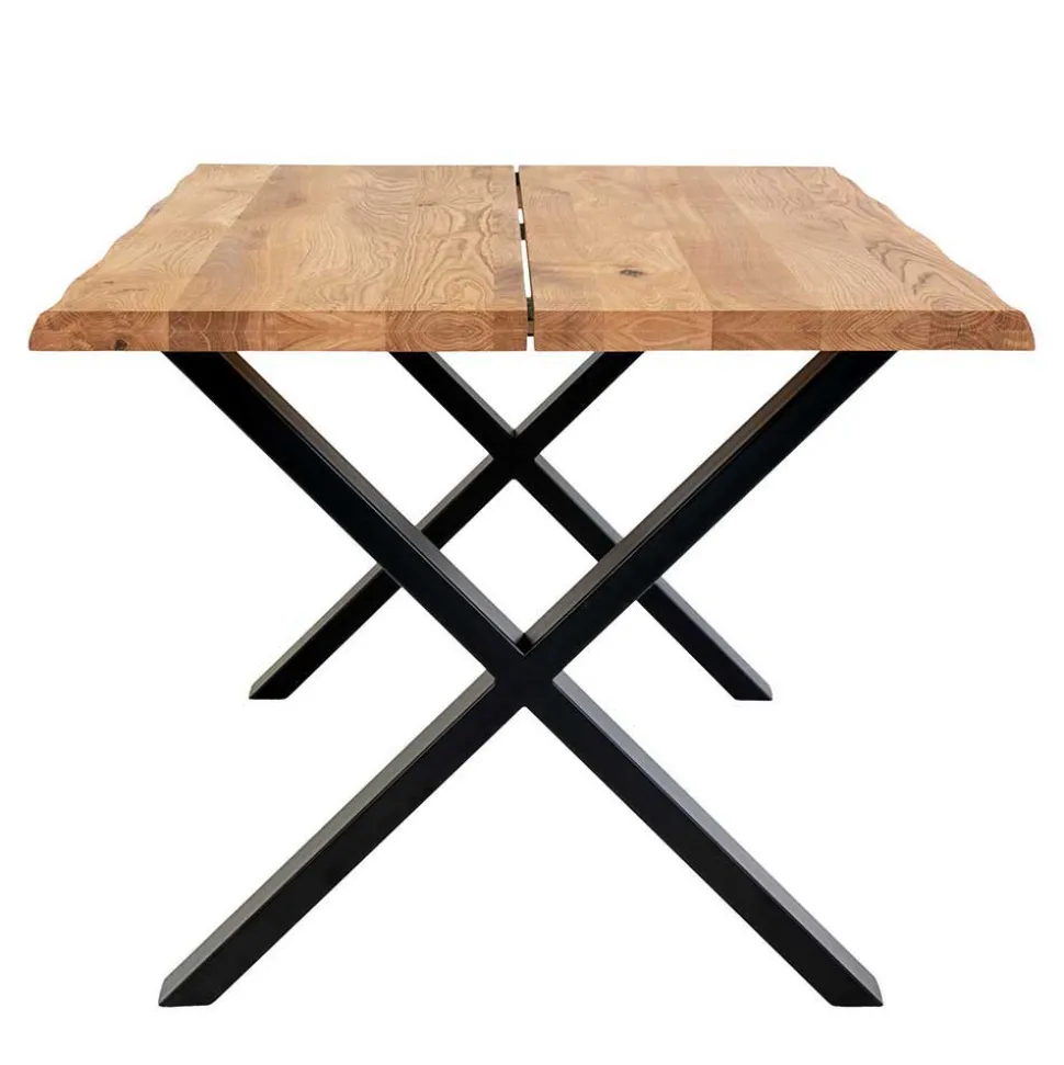 X-Fuß Esstisch & Schalenstühle - Flumicina (fünfteilig)