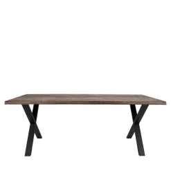 X-Fuß Esstisch & Tischsessel - Metauro (siebenteilig)