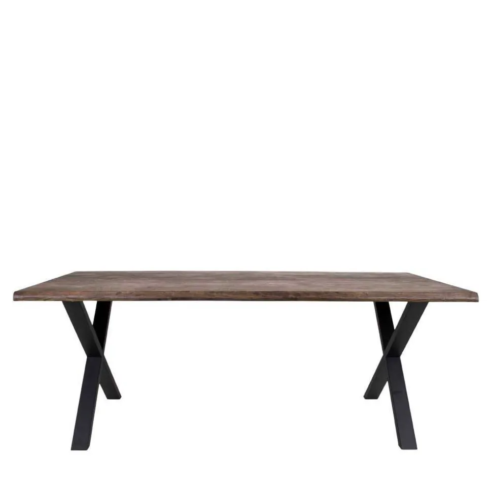 X-Fuß Esstisch & Tischsessel - Metauro (siebenteilig)