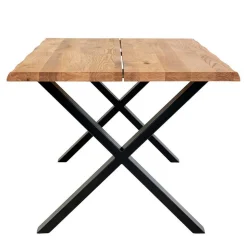 X-Fuß Esszimmertisch & Stühle - Zia (fünfteilig)