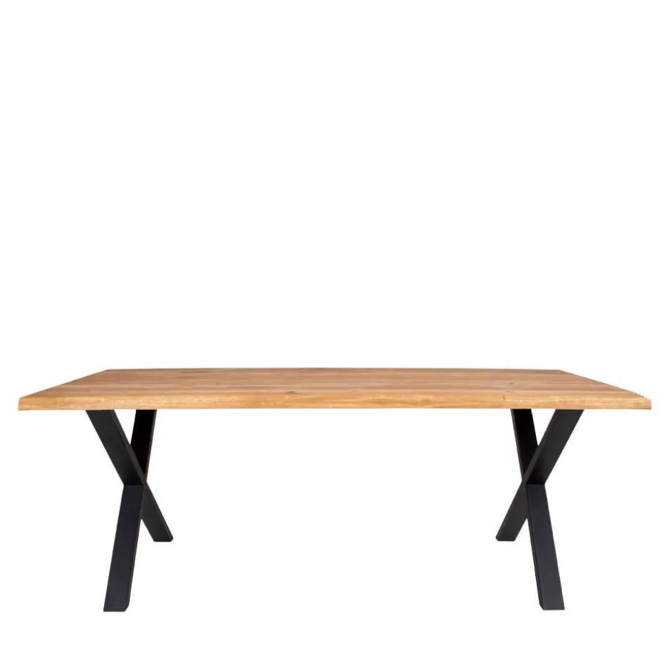 X-Fuß Tisch & Armlehnstühle - Gladiore (siebenteilig)