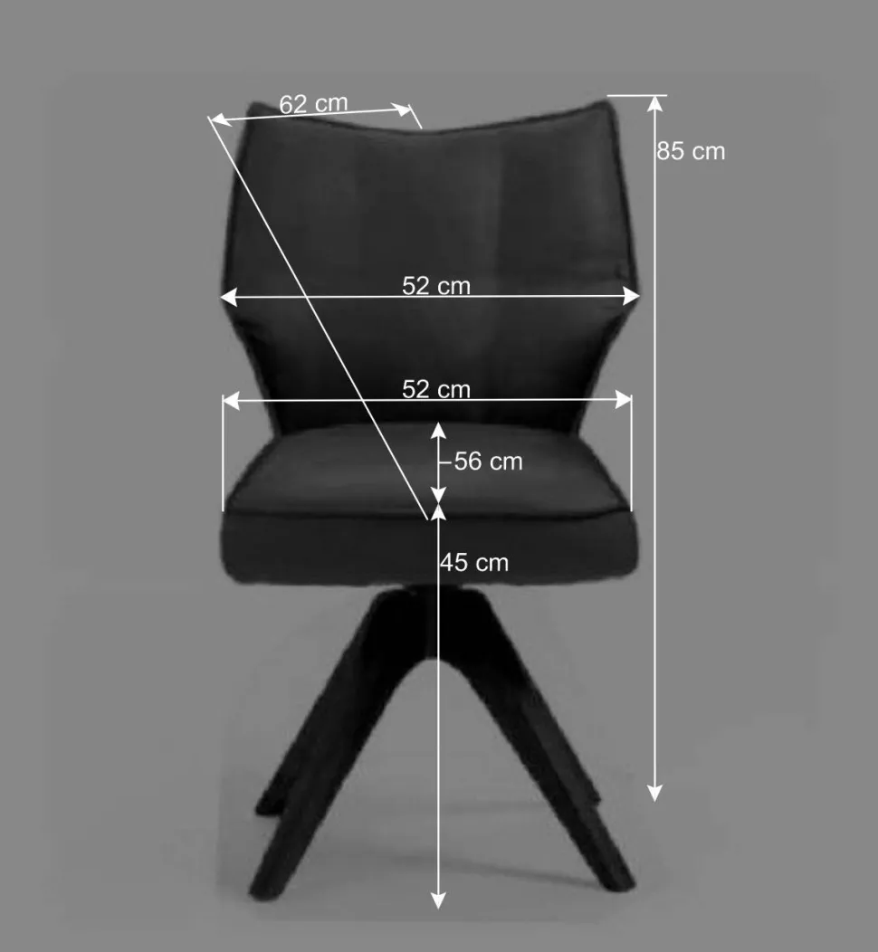 X-Fuß Tisch & Drehstühle Set - Niam (siebenteilig)