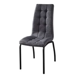 X-Fuß Tischgruppe mit Polsterstühlen - Fanita (fünfteilig)