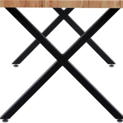 X-Fuß Tischgruppe mit Polsterstühlen - Fanita (fünfteilig)