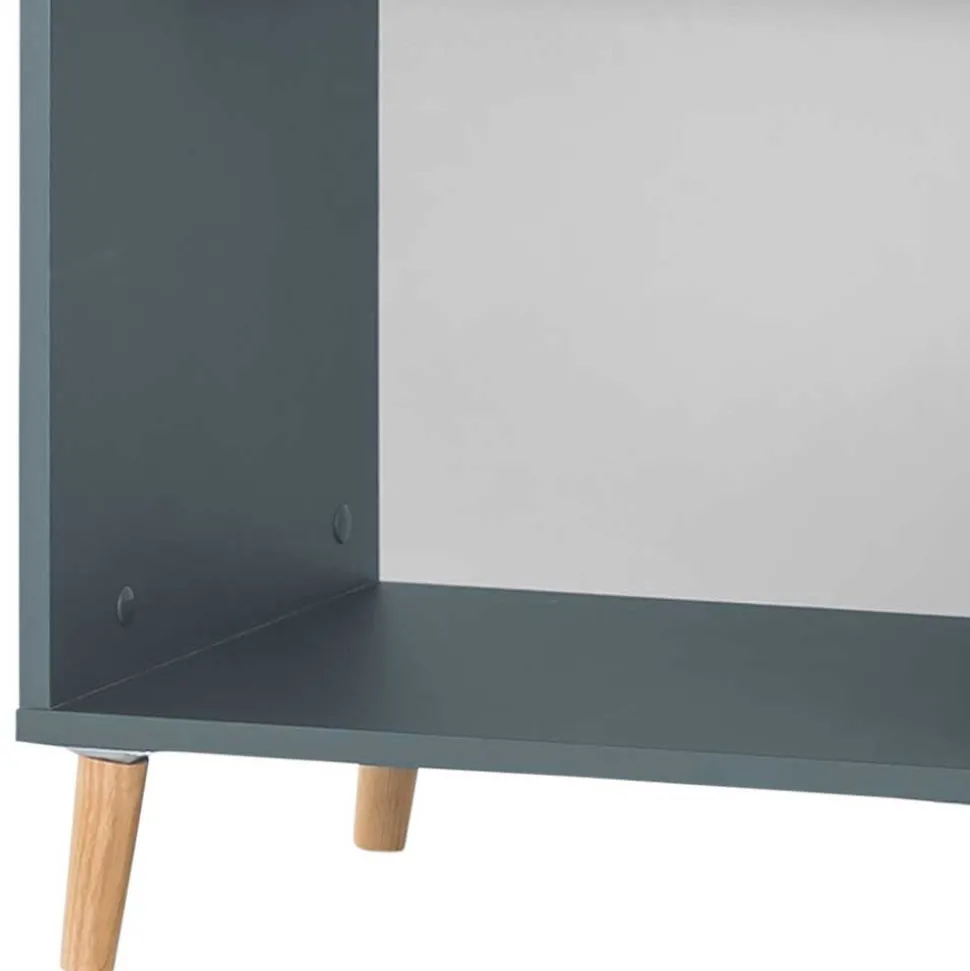 51x93x41 2 Fächer Büroregal in Petrol Blau - Baiamare