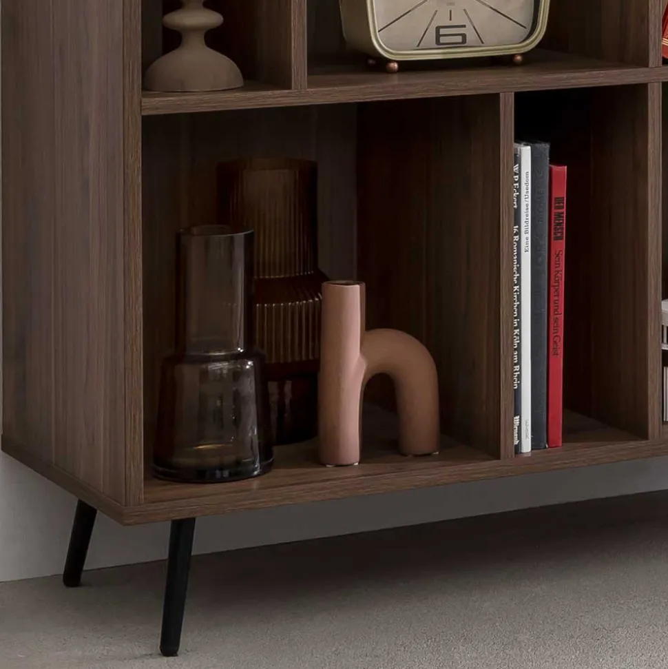 118x76x40 7 Fächer Regal mit Tür - Nuies