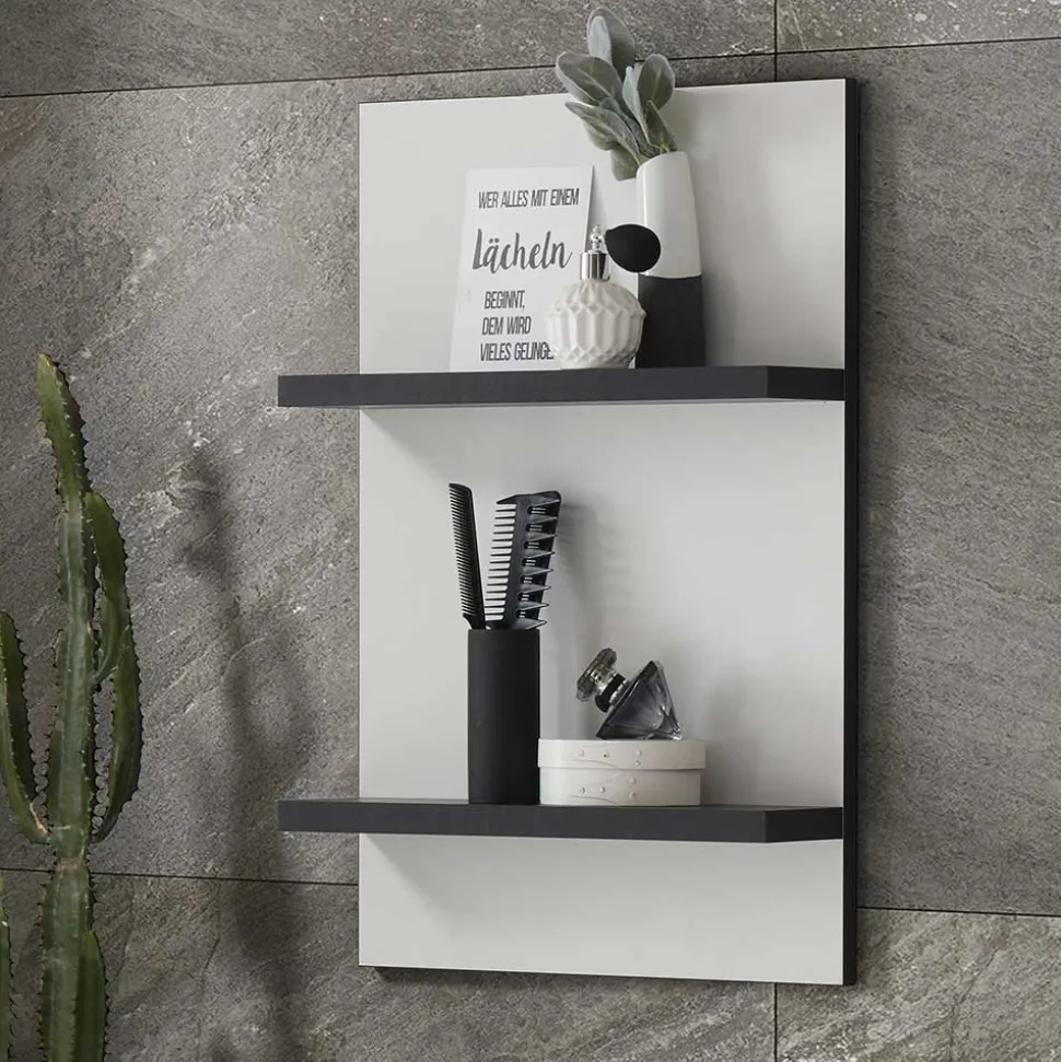 40x62x12 Bad Hängeregal mit 2 Böden - Ingmesan