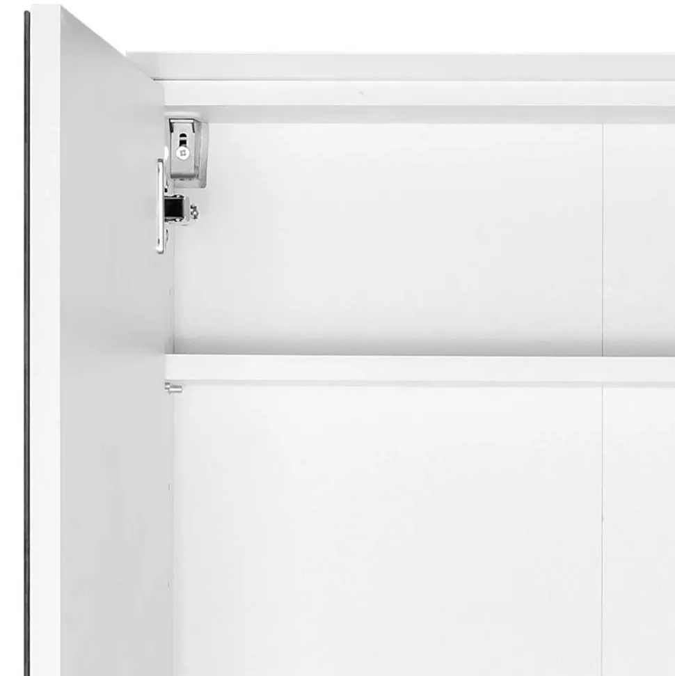 60x66x20 Bad Spiegelschrank mit einer Tür - Vohdan