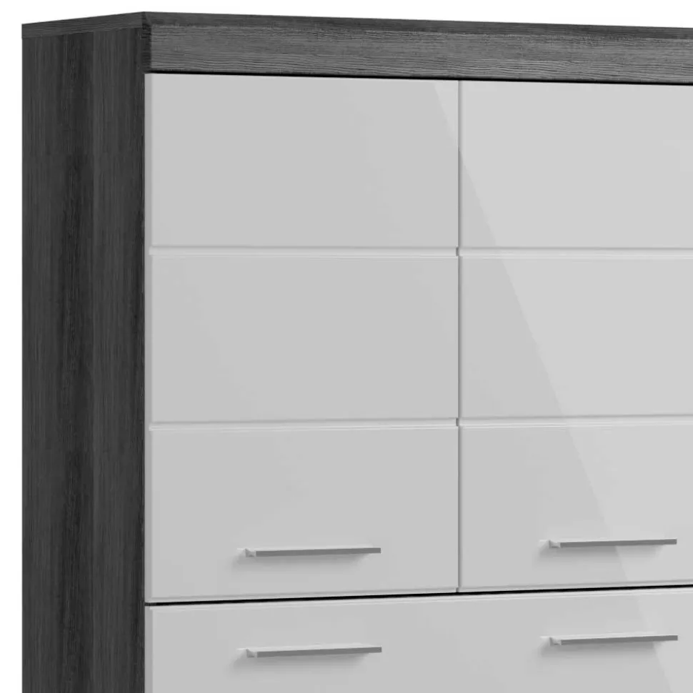 74x141x31 Badezimmer Highboard mit 4 Türen & Schublade - Nancys