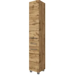 30x180x35 Badezimmer Hochschrank 2-türig - Lemnas