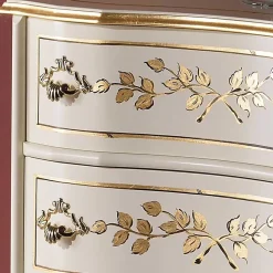 58x80x31 Barock Kommode mit drei Schubladen - Iviada