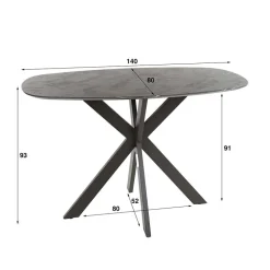 140x93x80 Bartisch in Bootsform - Yonella