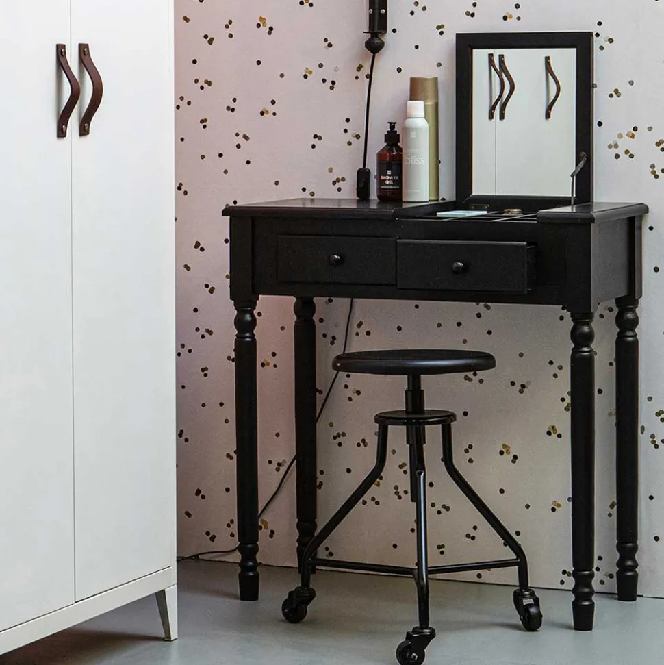 75x78x38 Beistelltisch mit zwei Schubladen - Xania