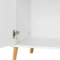 51x185x41 Büro Regal Schrank in Weiß - Obtin