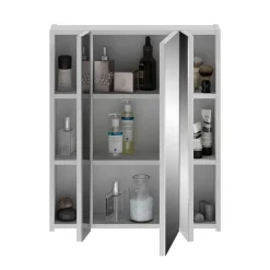 60x70x18 cm Bad Spiegelschrank 3-türig - Whale