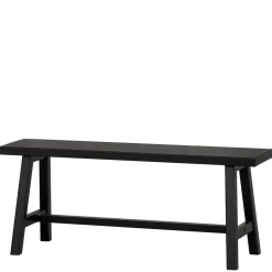 110x45x35 cm Bänke aus Massivholz in Schwarz - Annike (2er Set)