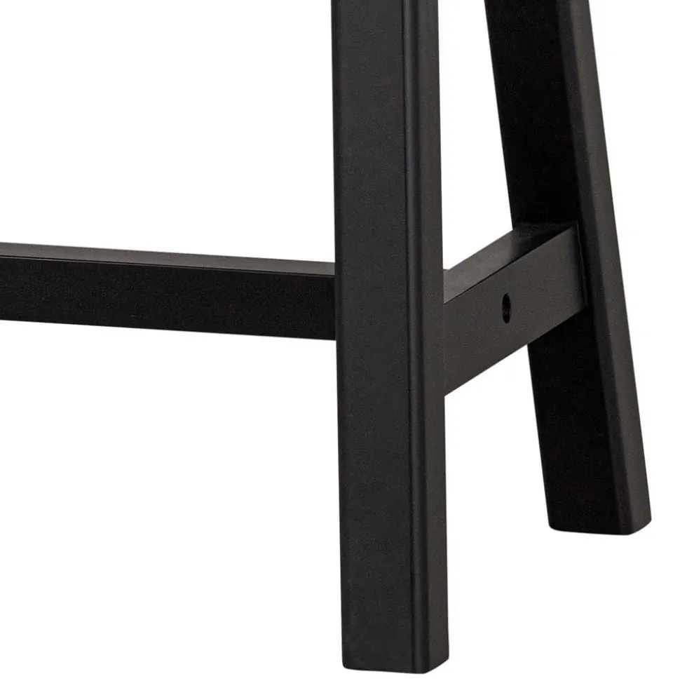 110x45x35 cm Bänke aus Massivholz in Schwarz - Annike (2er Set)