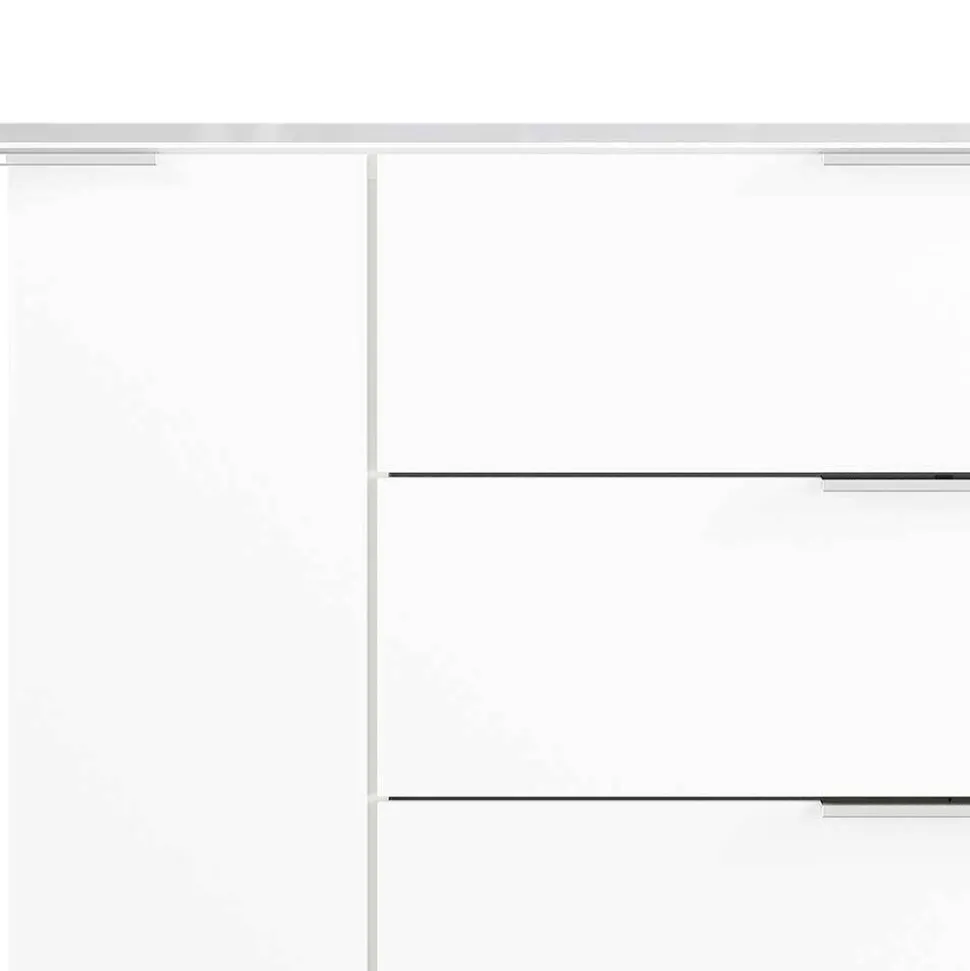 184x101x42 cm Design Sideboard mit Glas Beschichtung - Daven