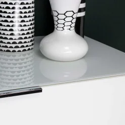 184x101x42 cm Design Sideboard mit Glas Beschichtung - Daven