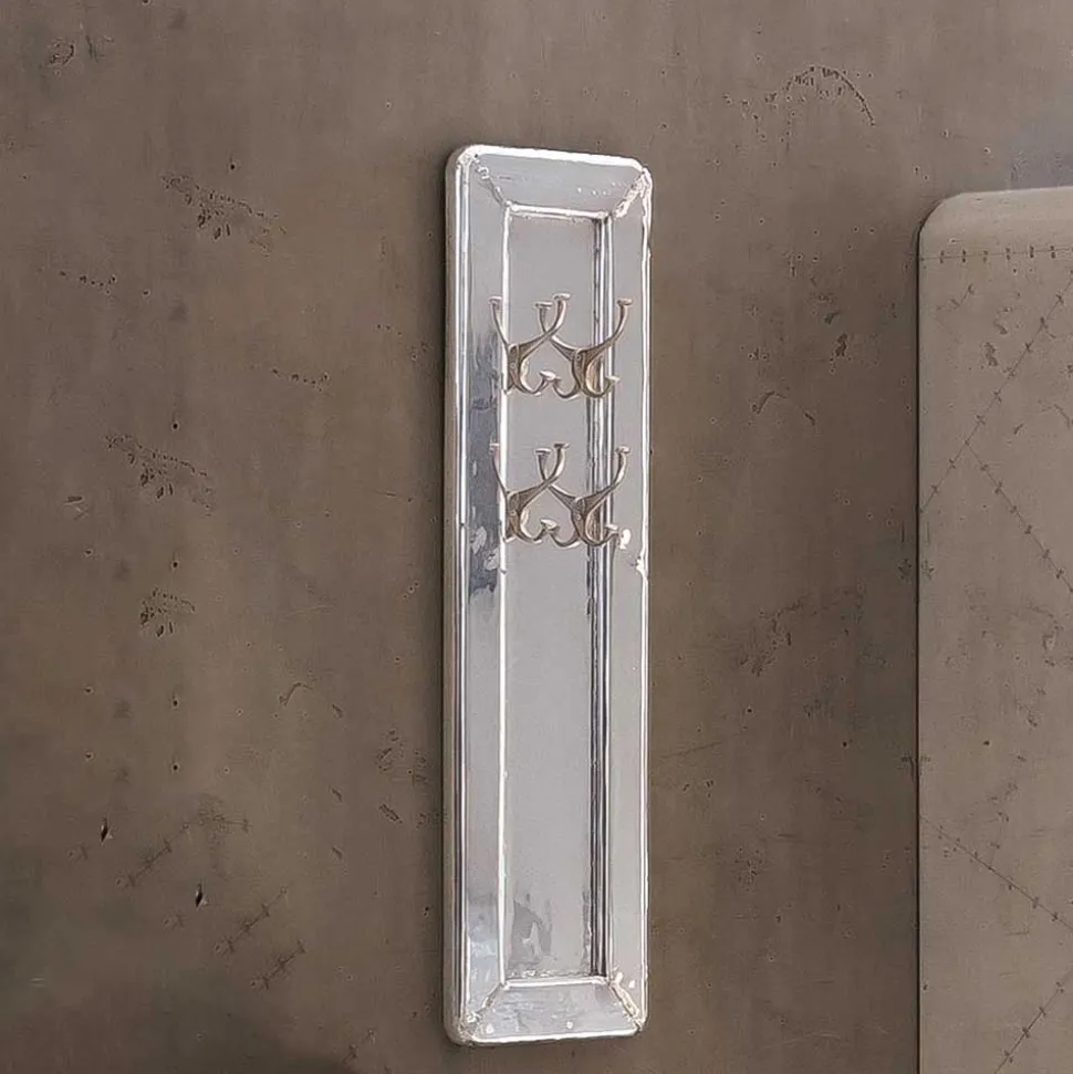 35x110x8 cm Garderobenpaneel in Silber - Pilot