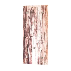 30x90x5 cm Glas Hängegarderobe mit Druck - Ineke