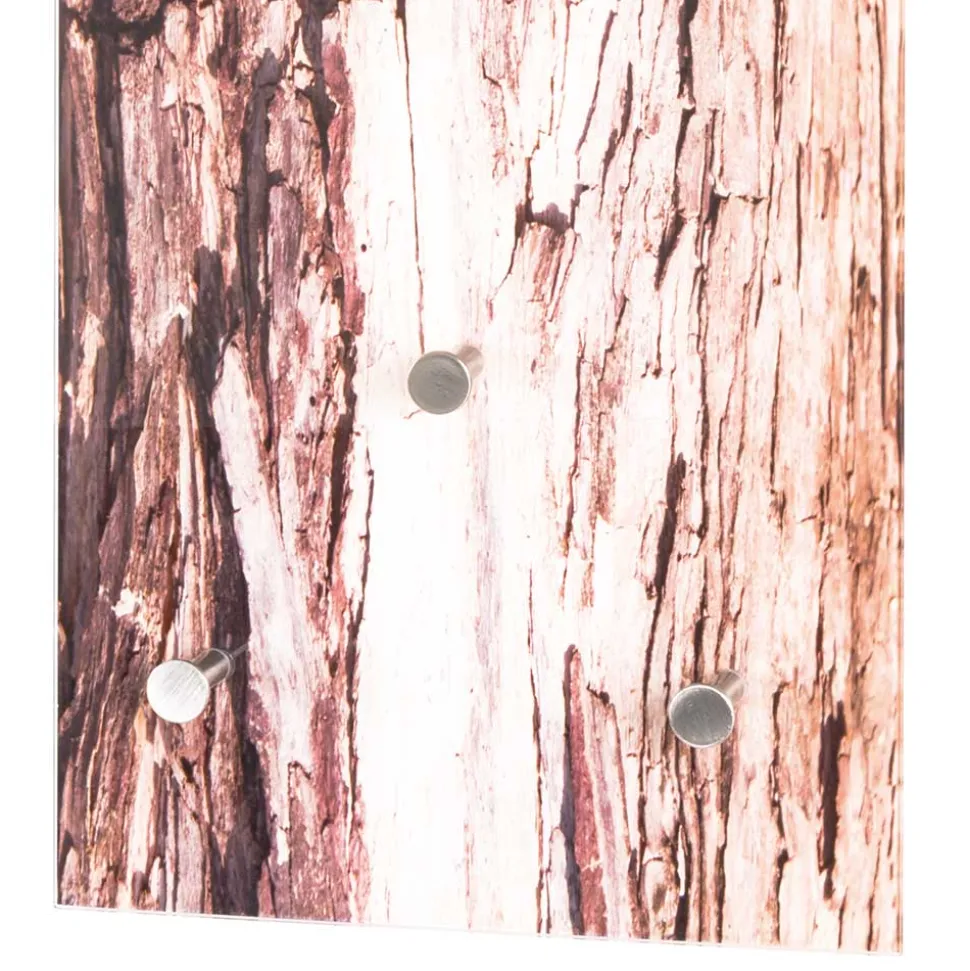 30x90x5 cm Glas Hängegarderobe mit Druck - Ineke