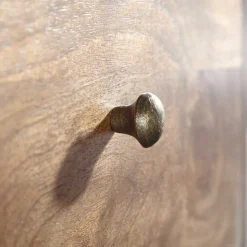 40x76x35 cm Hohe Nachtkommode mit einer Schublade - Kanados