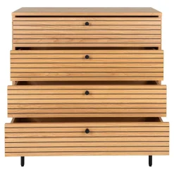 80x85x40 cm Kommode in Eiche Natur Furnier - Virona