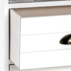 41x60x31 cm Landhaus Nachtkommode aus Paulownia massiv - Geroga