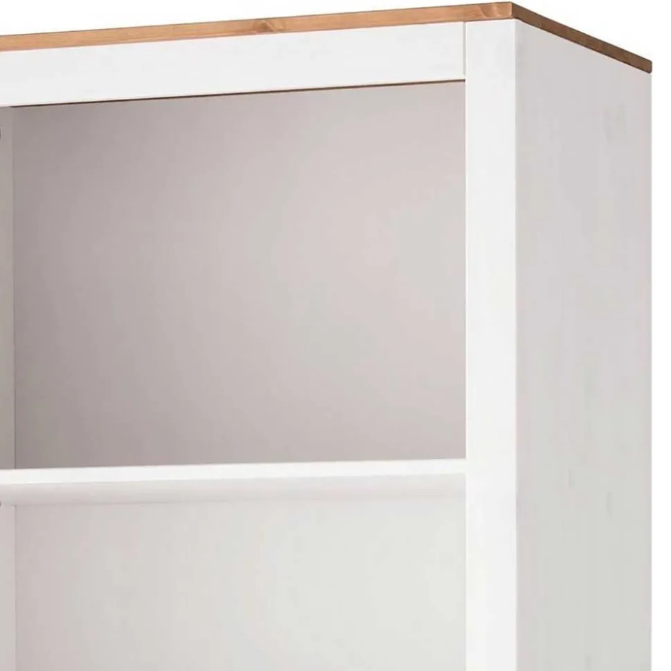 75x205x40 cm Landhausregal in Weiß - Canarius