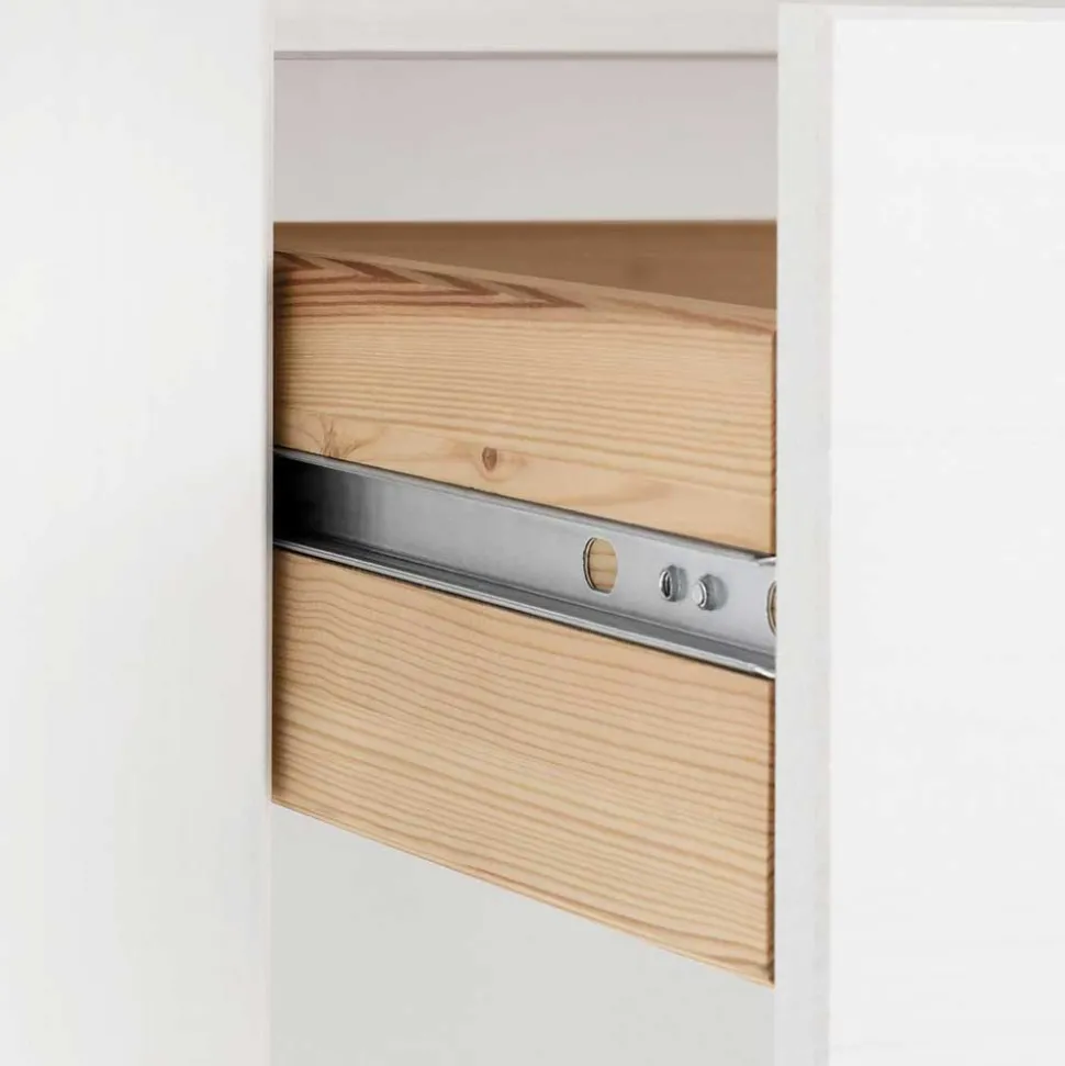 75x205x40 cm Landhausregal in Weiß - Canarius