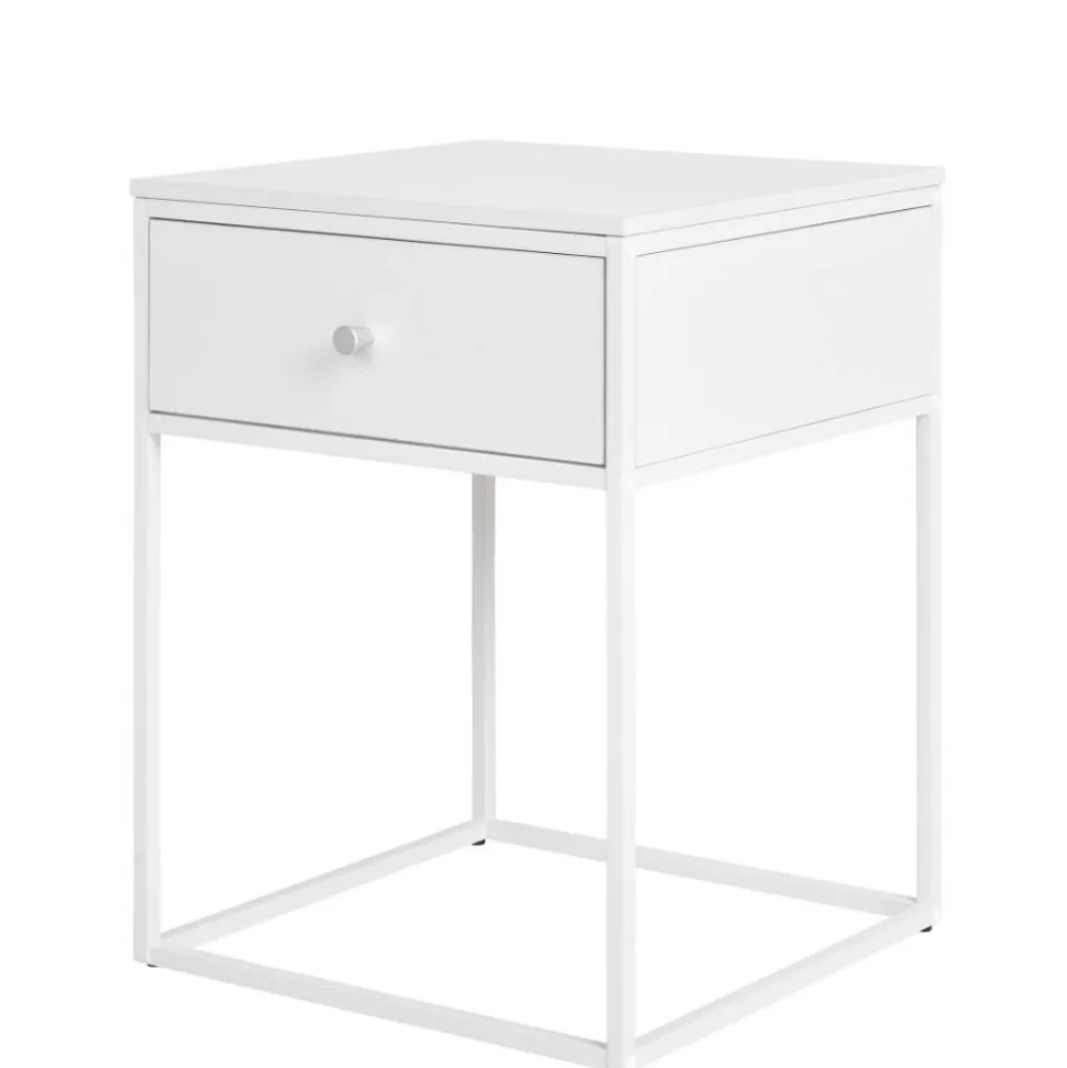 40x55x40 cm Nachttisch in Weiß - Vignola