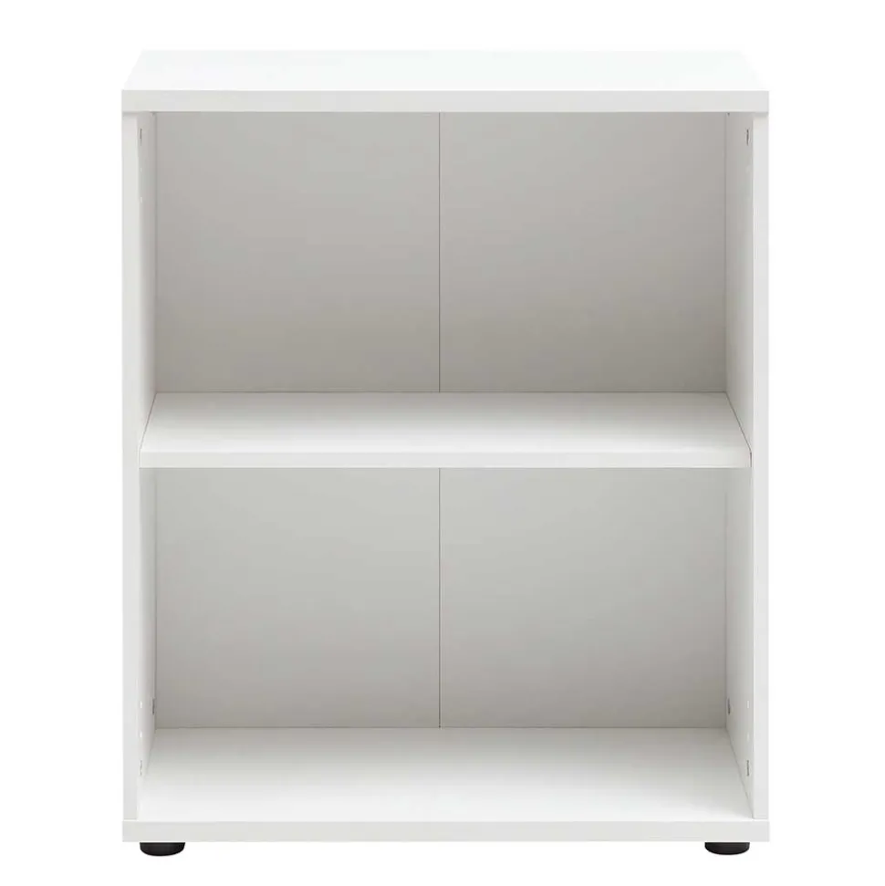 65x80x35 cm Ordnerregal mit zwei Fächern in Weiß - Radiassu