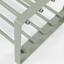 70x29x27 cm Schuhregal aus Stahl in Graugrün - Mion