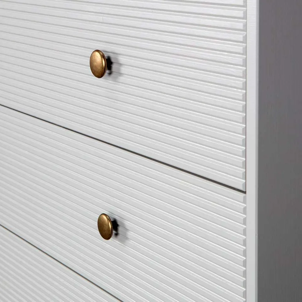 94x91x52 cm Skandi Kommode in Grau - Huvina