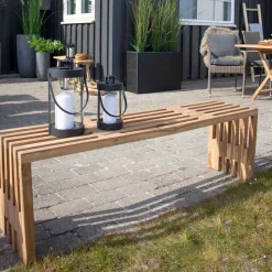 140x45x35 cm Teakholz Bank geölt - Fire