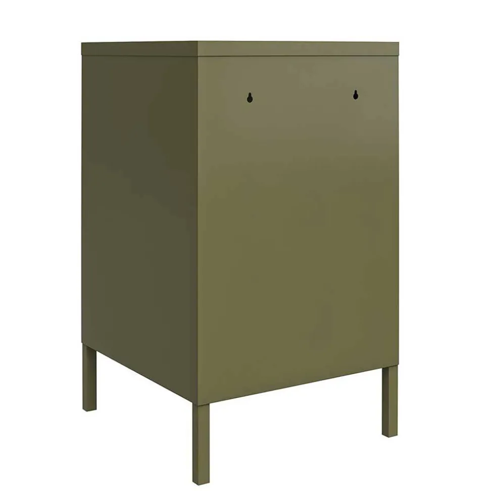 38x69x40 cm 1-türige Kommode in Oliv Grün - Austral