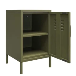 38x69x40 cm 1-türige Kommode in Oliv Grün - Austral