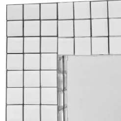 60x90x4 cm Wandspiegel mit Mosaik Rahmen - Solu