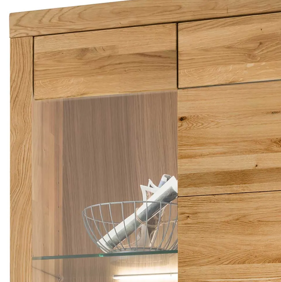 102x204x40 cm Wohnzimmer Holzschrank aus Wildeiche - Loitons